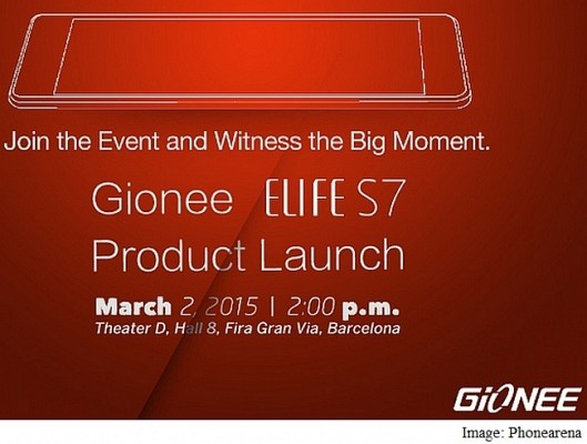 Gionee Elife S7 Reserved Its Seat For Mwc 2015 Launch On March 2