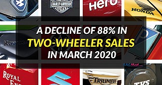 A Decline of 88% in Two-wheeler sales in March 2020 A Decline of 88% in Two-wheeler sales in March 2020