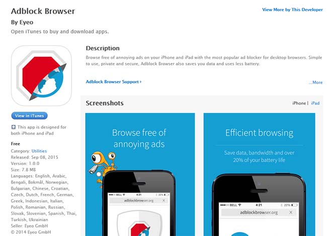 Free Adblocker Browser for apple instal free