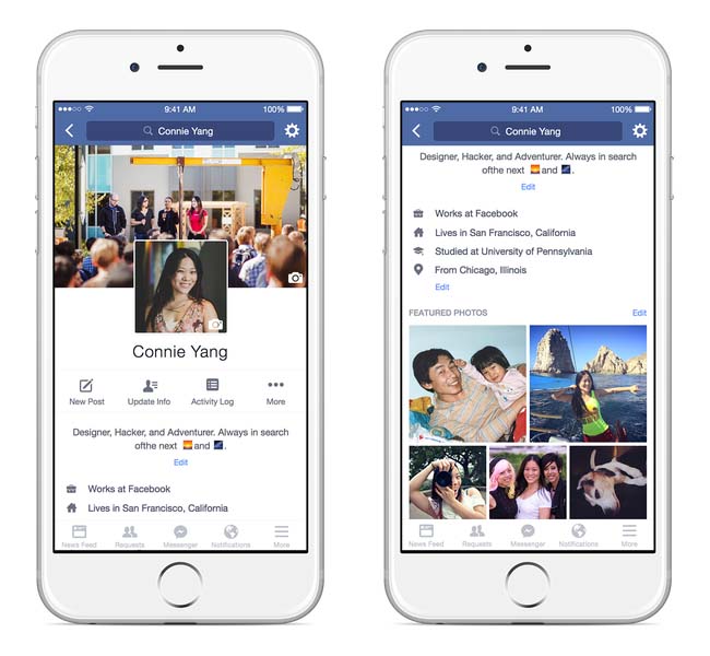 Facebook Testing new Profile Design with 7-sec Video Profile Picture