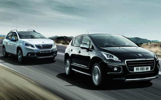 Peugeot 2008 and 3008Crossways