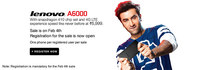 Lenovo A6000 Sale