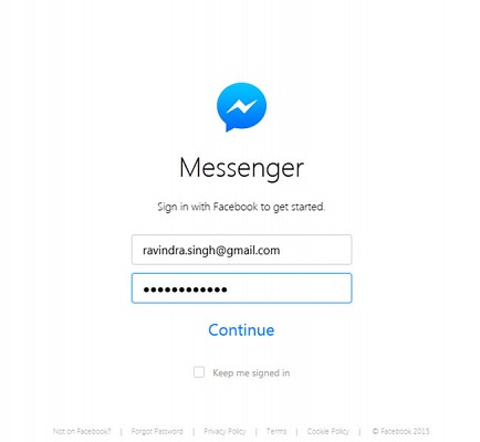 Facebook Messenger on Desktop