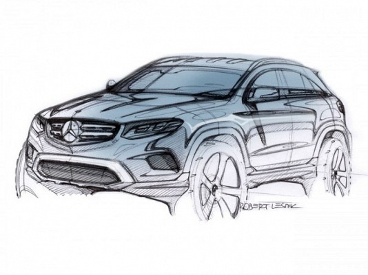 Mercedes GLC Sketch