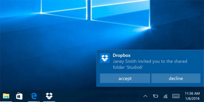 Windows 10 App by Dropbox