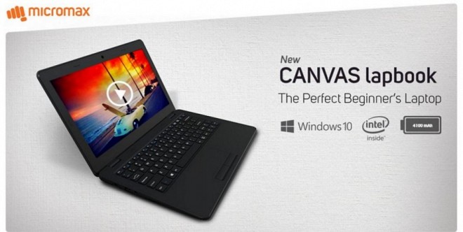 Micromax Launched Canvas Lapbook L1160 Laptop