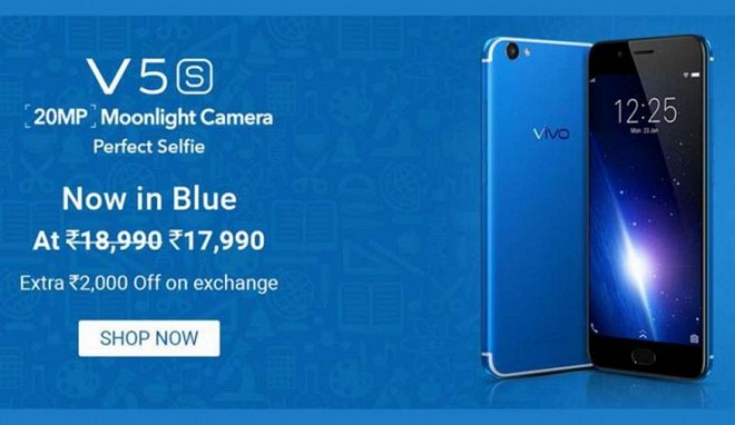 Vivo V5s Blue color