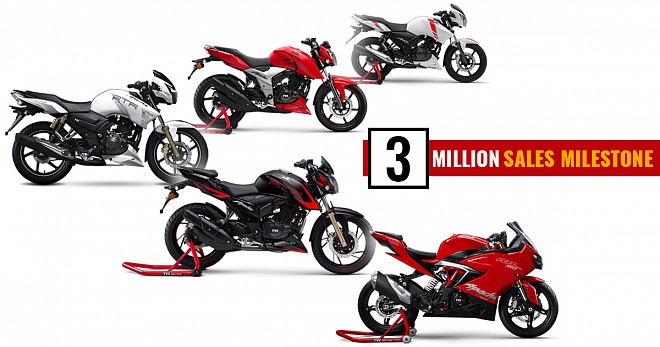 TVS Apache Series Sales