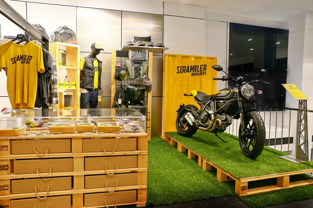 Ducati motorcycles, apparels and  accessories at the Kochi outlet