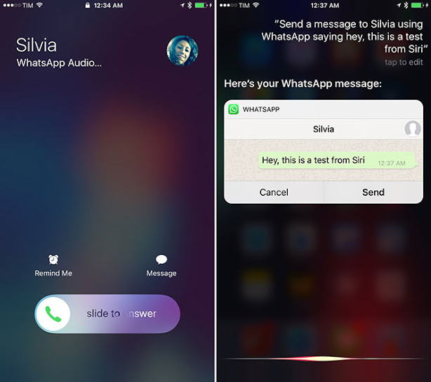 Whatsapp in iOS Now Helps Siri to Make Calls And Send Messages