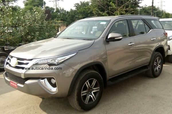 The all new 2016 Toyota Fortuner Spied Front Side Profile