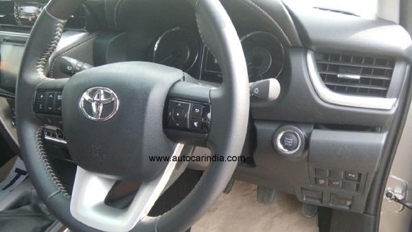 The all new 2016 Toyota Fortuner Spied Interior 