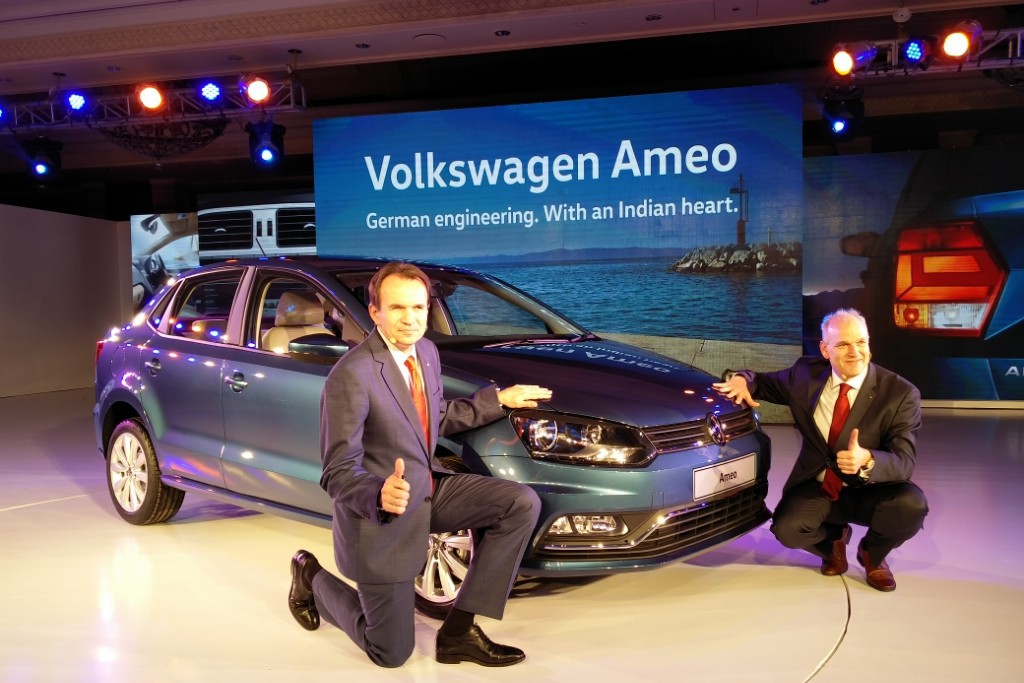 Volkswagen Ameo at Launch Event in India