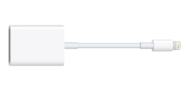 Apple lightning to sd card reader