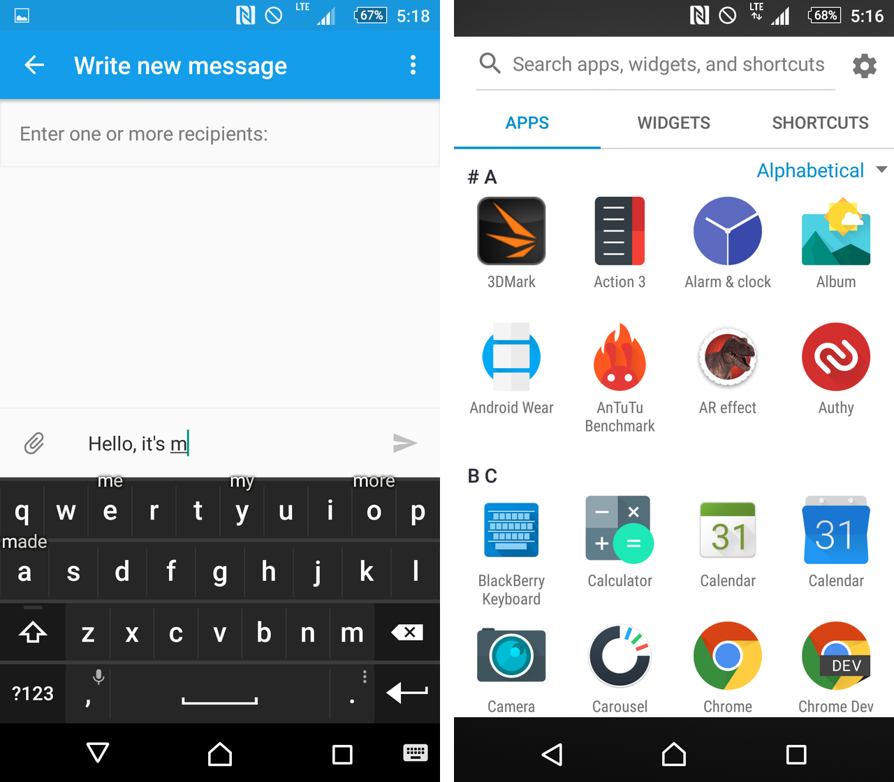 BlackBerry Priv updated its App Launcher