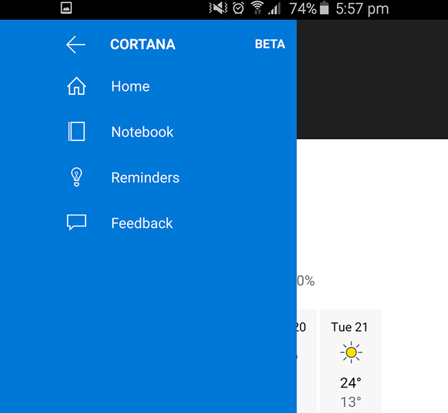 Cortana for Android