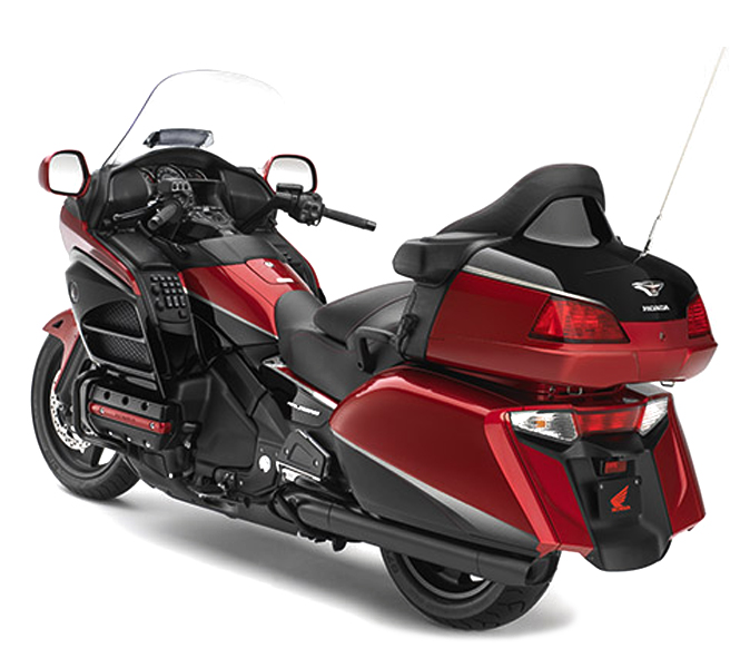 Honda's Gold Wing Motorcycle Rear View