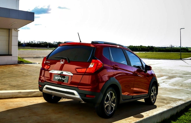 India-Bound Honda WR-V Compact SUV Rear Profile