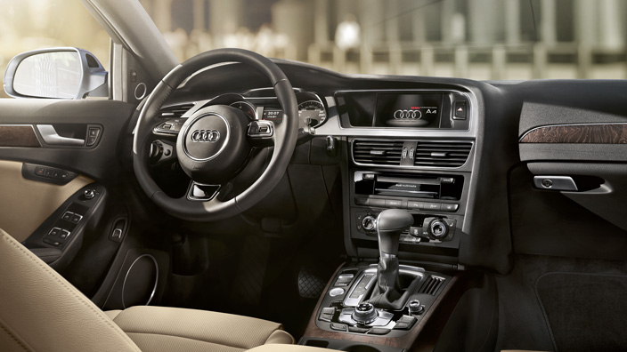 Interior of the 2016 Audi A4 