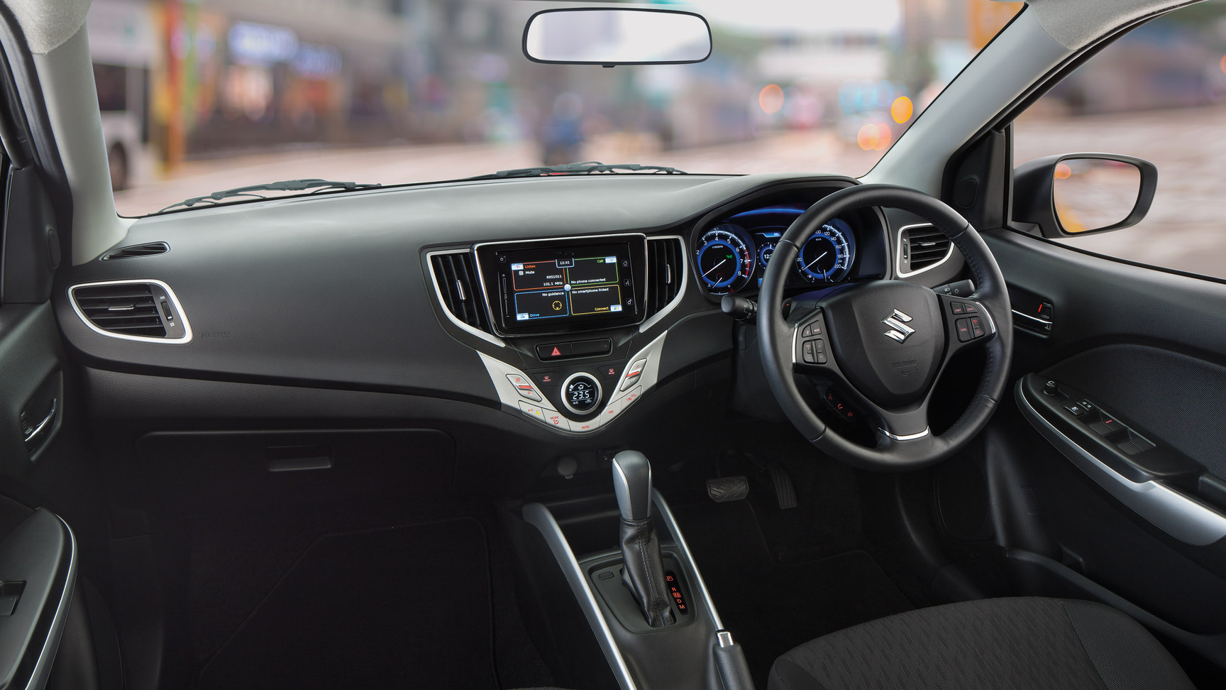 Interior of the Suzuki Baleno