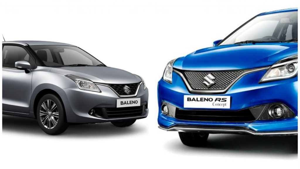 Maruti Suzuki Baleno and Baleno RS Front Fascia