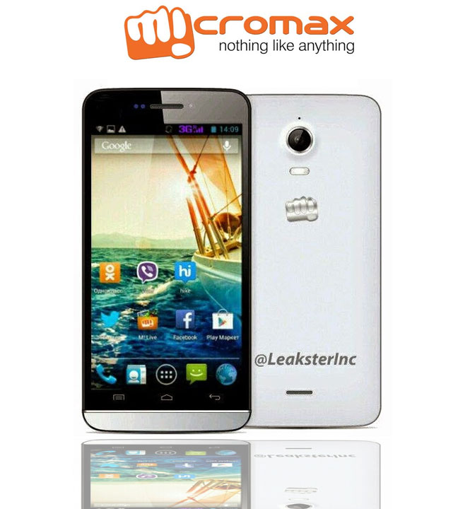 Micromax 4G enabled smartphone Leaked Picture