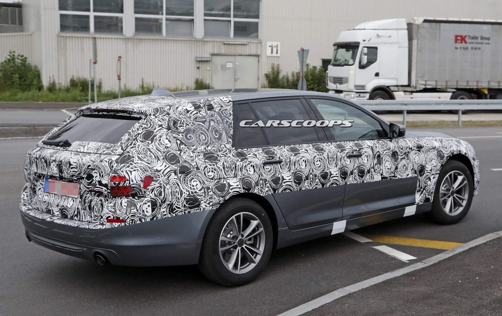 Seven Generation BMW 5-Series Touring Rear Side Profile