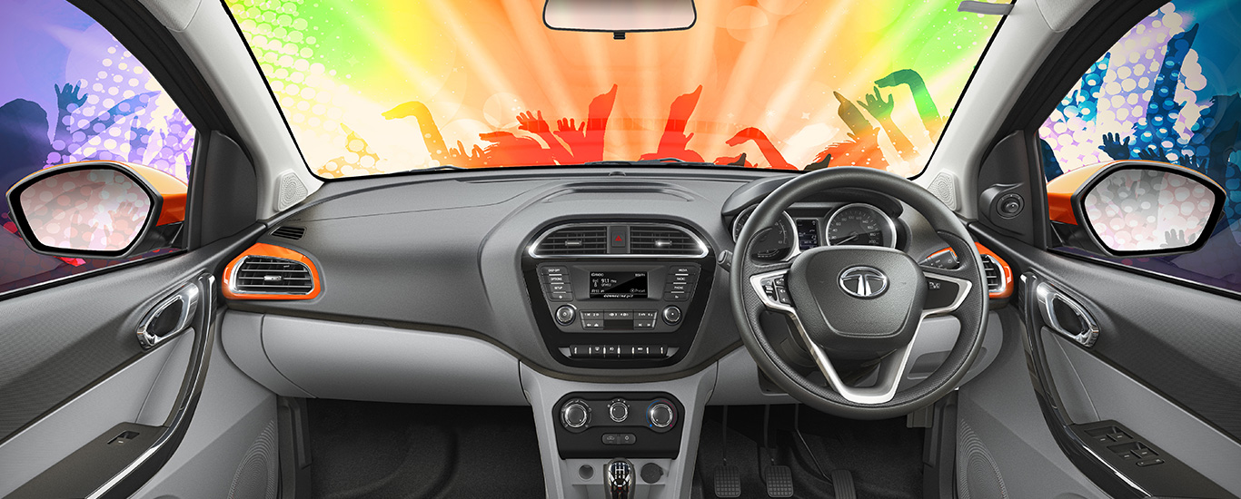 Interior of Tata Tiago