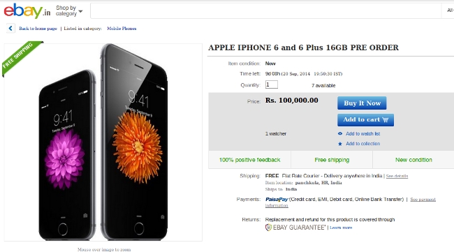 iPhone 6 India price