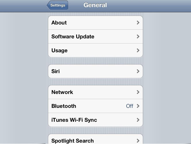 iOS update displays Siri Support section in the Settings tab