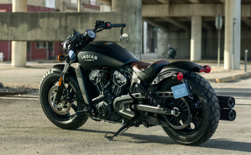 New Scout Bobber with chopped rear fender and no taillight