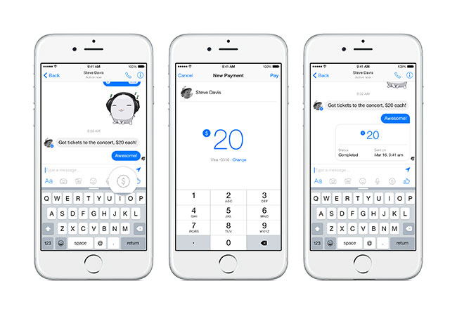 Facebook Messenger Payment Service